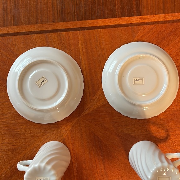 Vintage FF Japan Tall Espresso Cups and Saucers - Picture 5 of 8